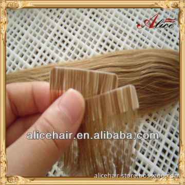 Wholesale price tape remy hair extension indian hair